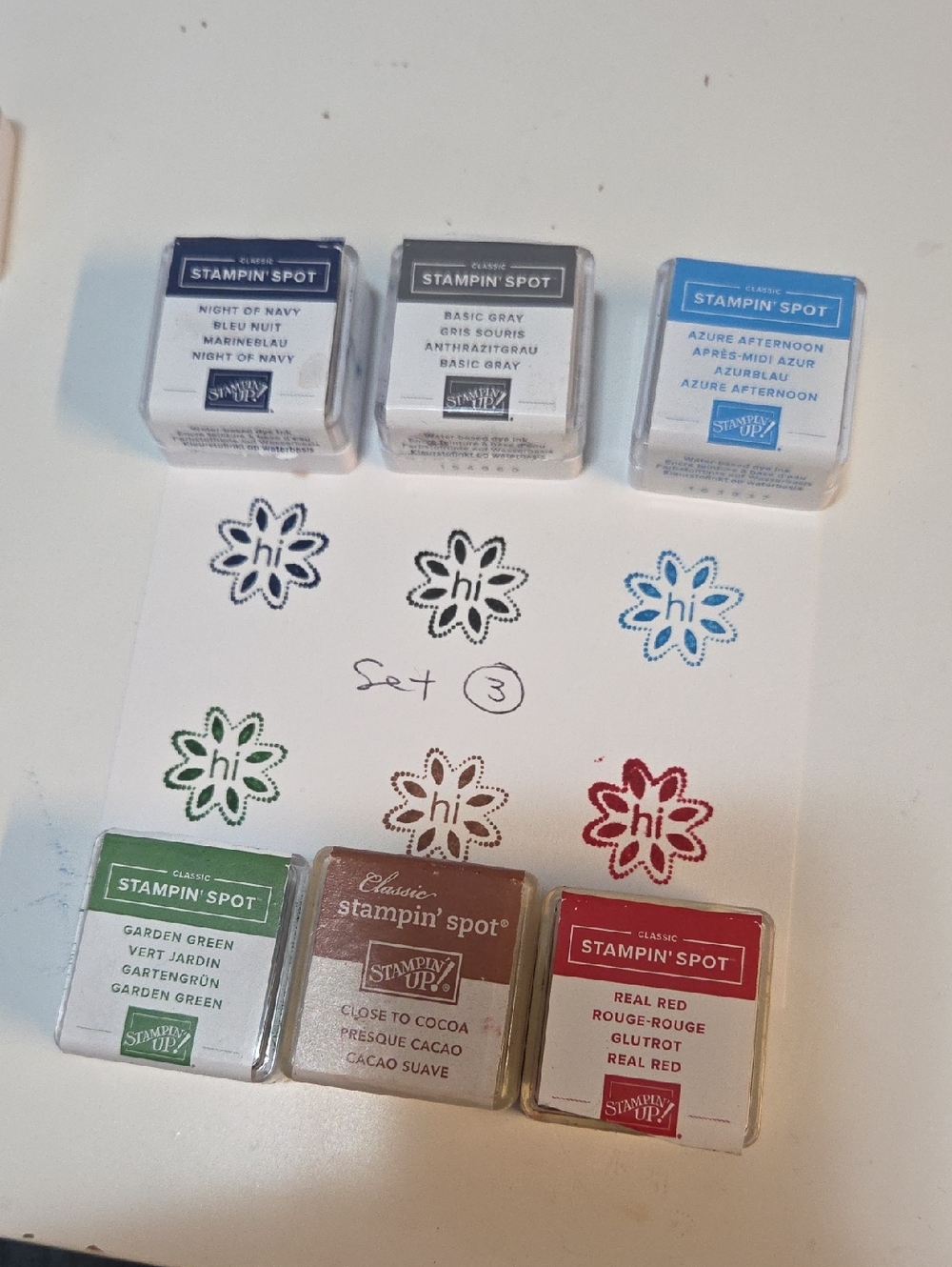 #3 Stampin Spots Set of 6